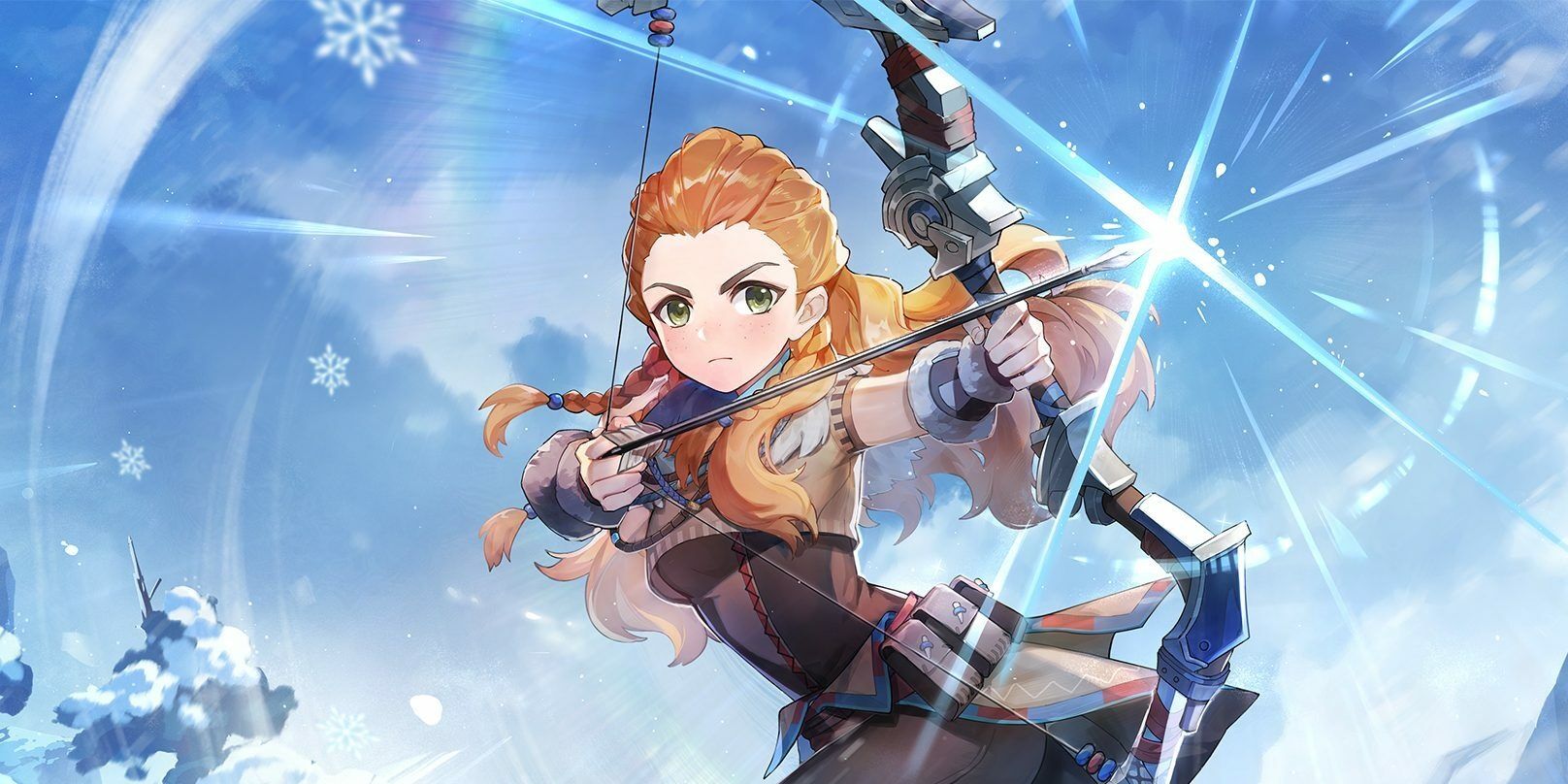 genshin impact aloy cryo bow crossover event announcement artwork