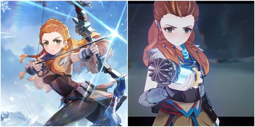 genshin impact aloy split image