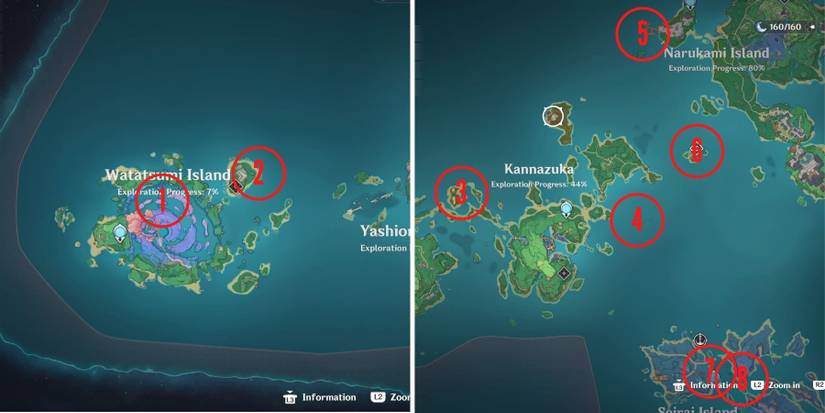 genshin impact inazuma fishing locations