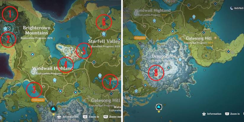 genshin impact mondstadt fishing locations