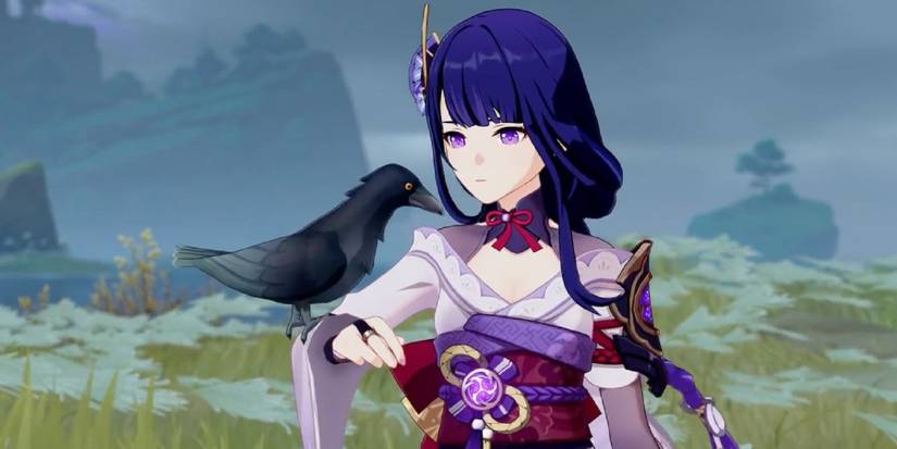 genshin impact raiden shogun crow feature