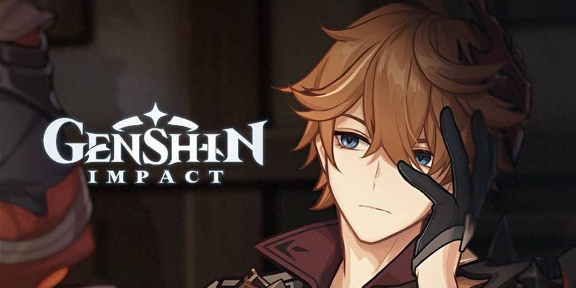 genshin impact tartaglia childe official artwork dark