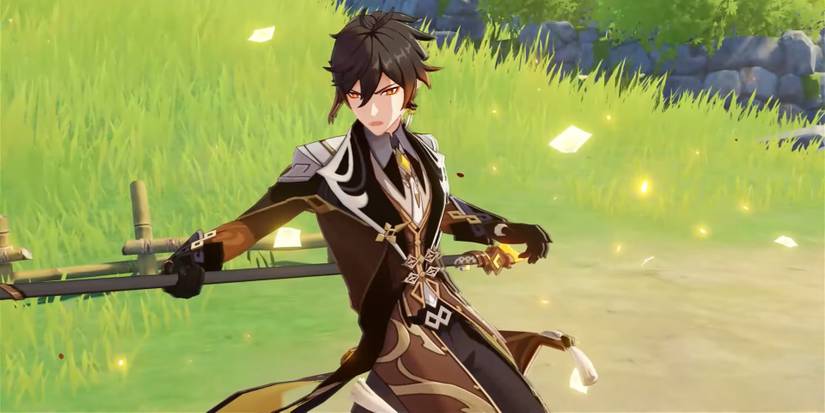 genshin impact trailer zhongli polearm thrust