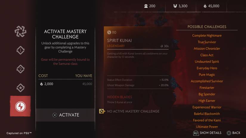 Legends how to start mastery challenges