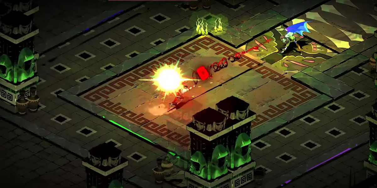 hades zagreus fighting tisiphone in-game screenshot