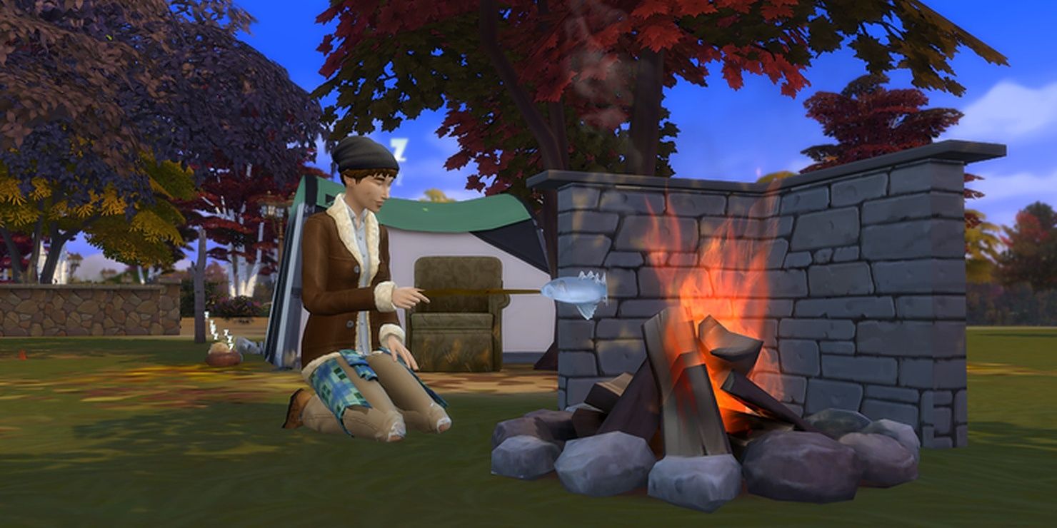 The Sims 4 homeless challenge