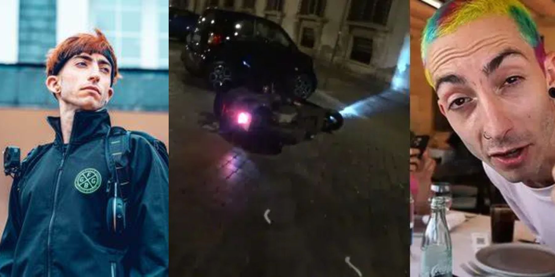 IRL Twitch streamer shocked as high-speed car crash happens right