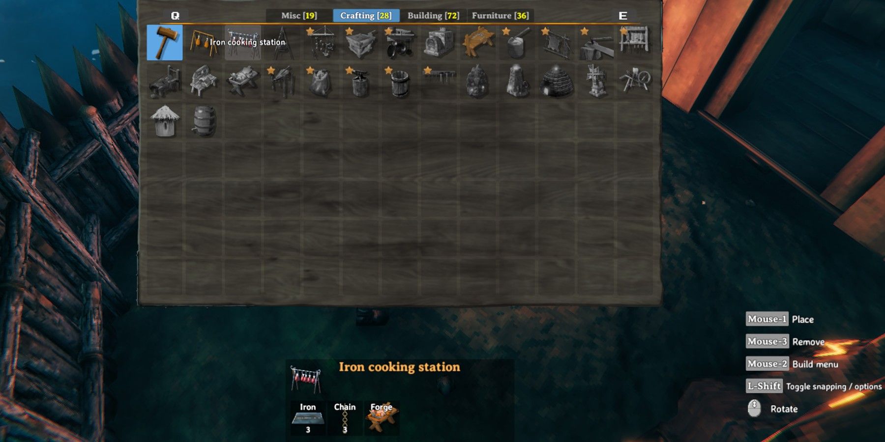 iron cooking station requirement valheim