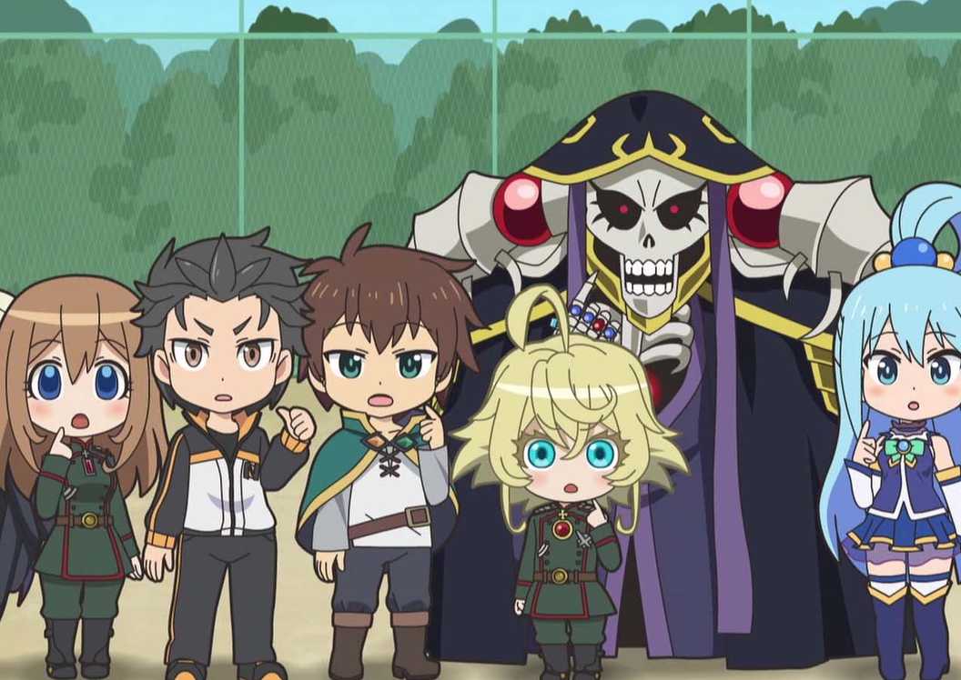 isekai quartet anime entire group