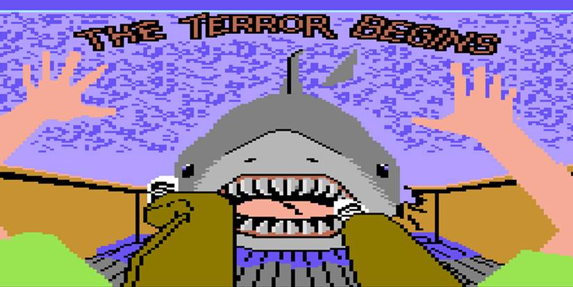 Jaws Commodore 64 Title Screen
