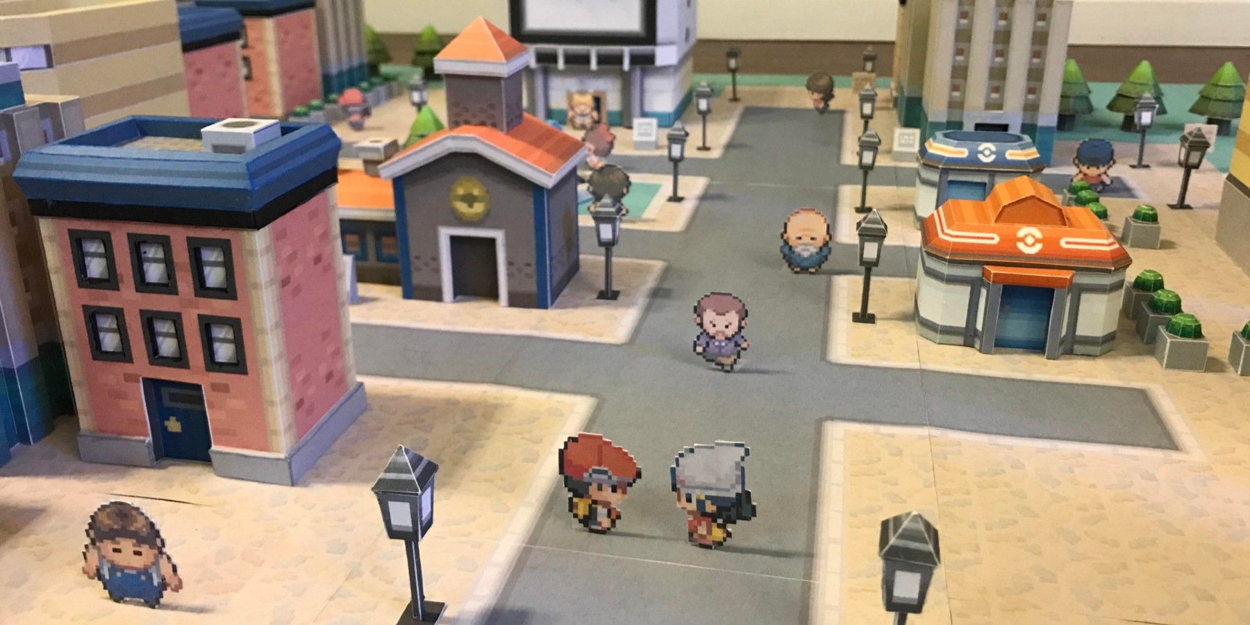 jubilife city close up pokemon papercraft