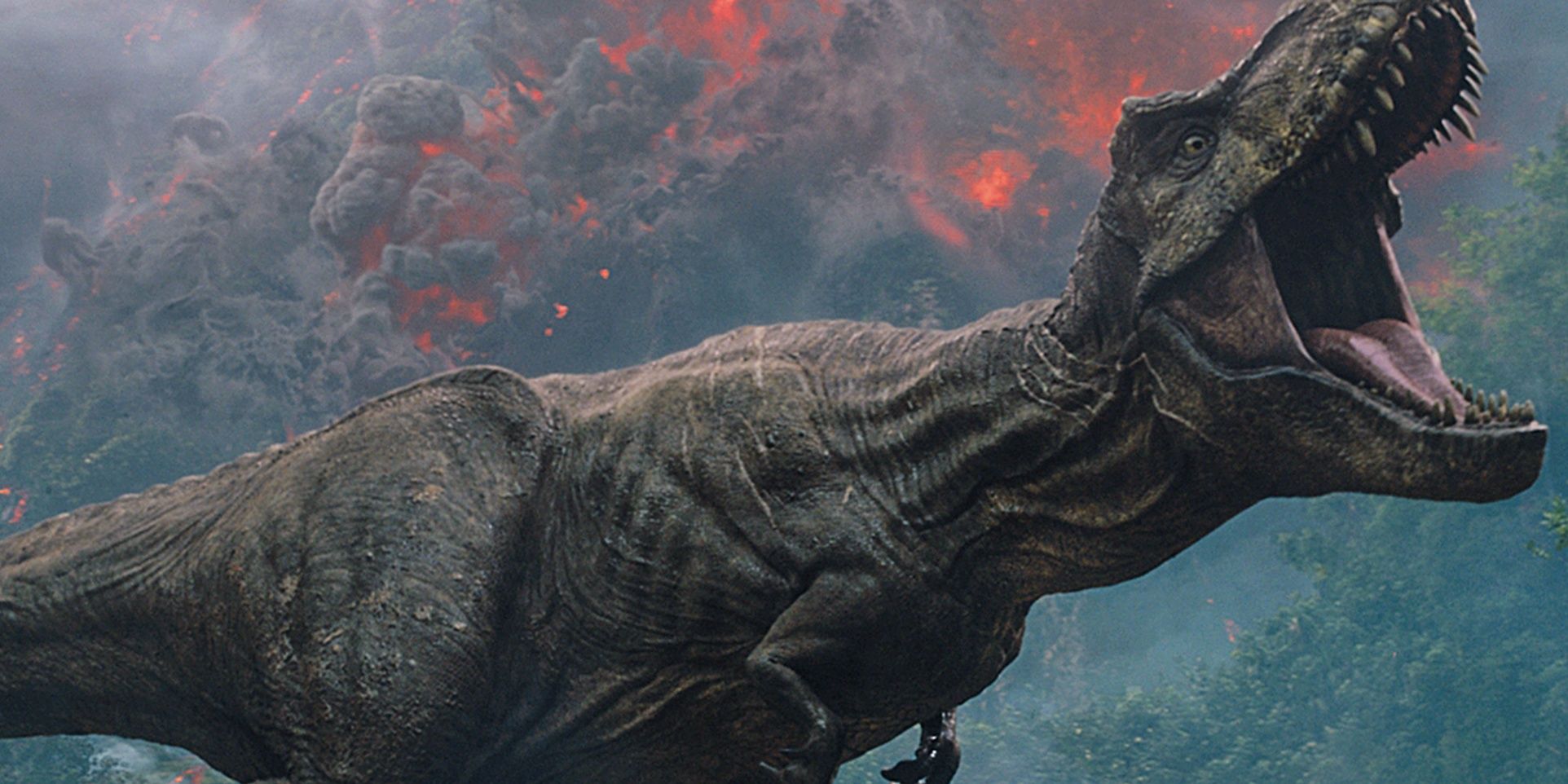 Jurassic World poster showing T-Rex