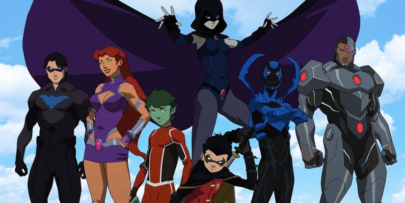justice league versus teen titans movie