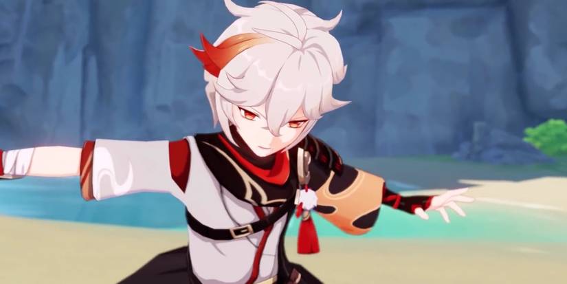 kazuha normal attack