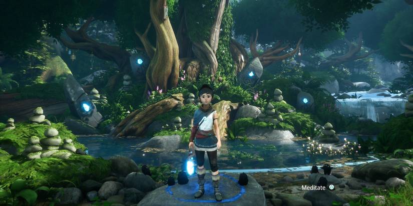 kena bridge of spirits restore the fishing shrine