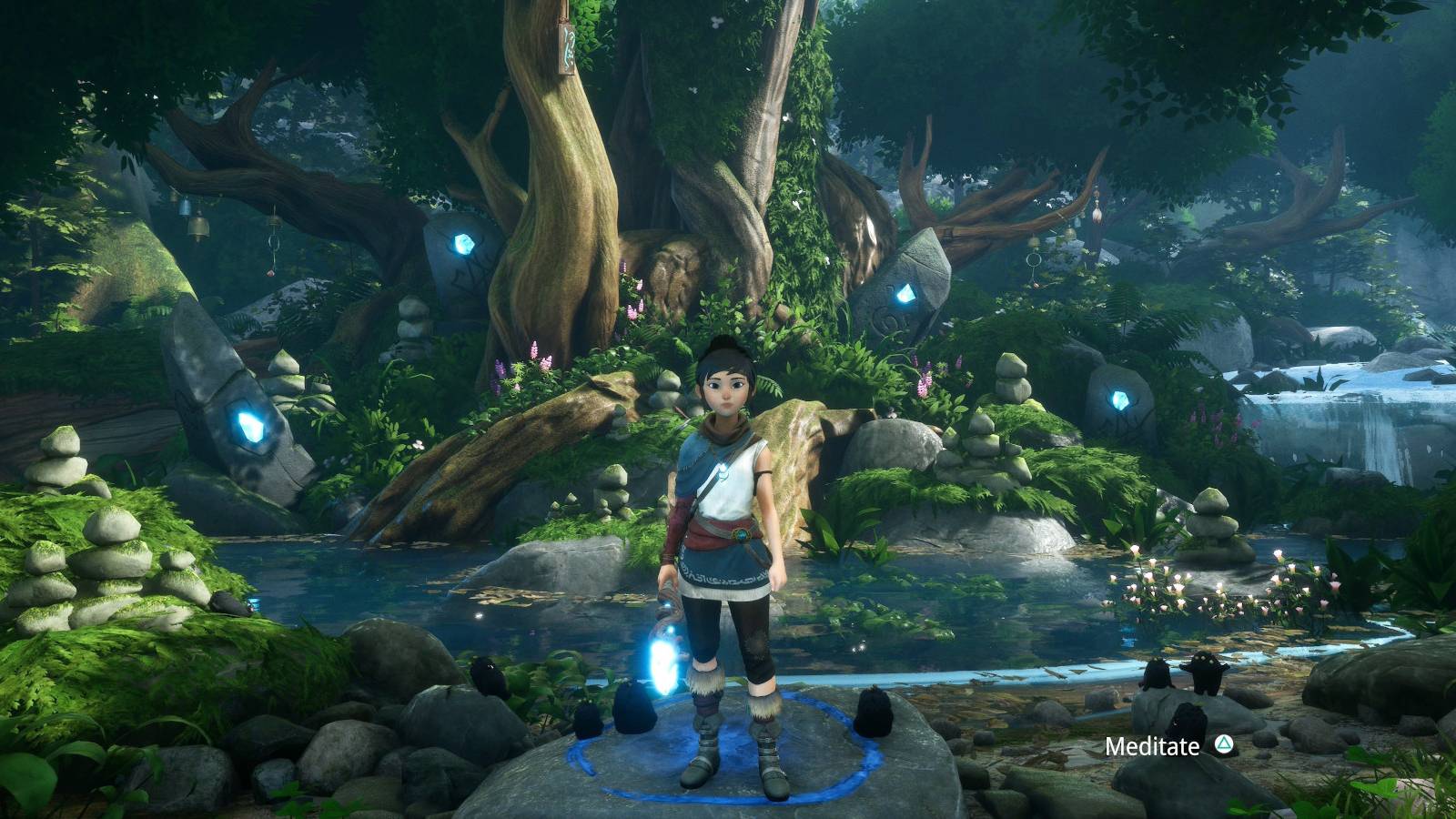 kena bridge of spirits restore the fishing shrine