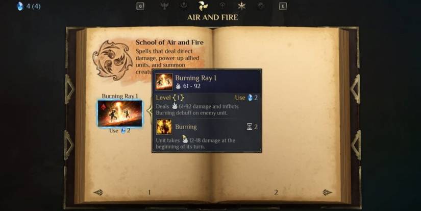 king's bounty 2 using mana for magic through the in-game book