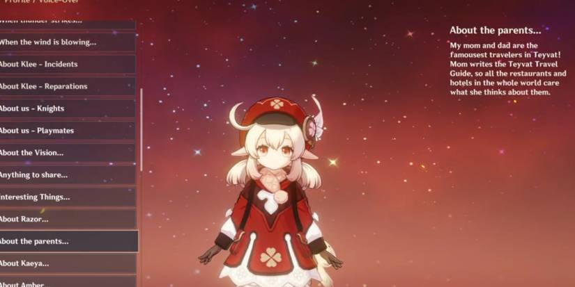 klee about her mother