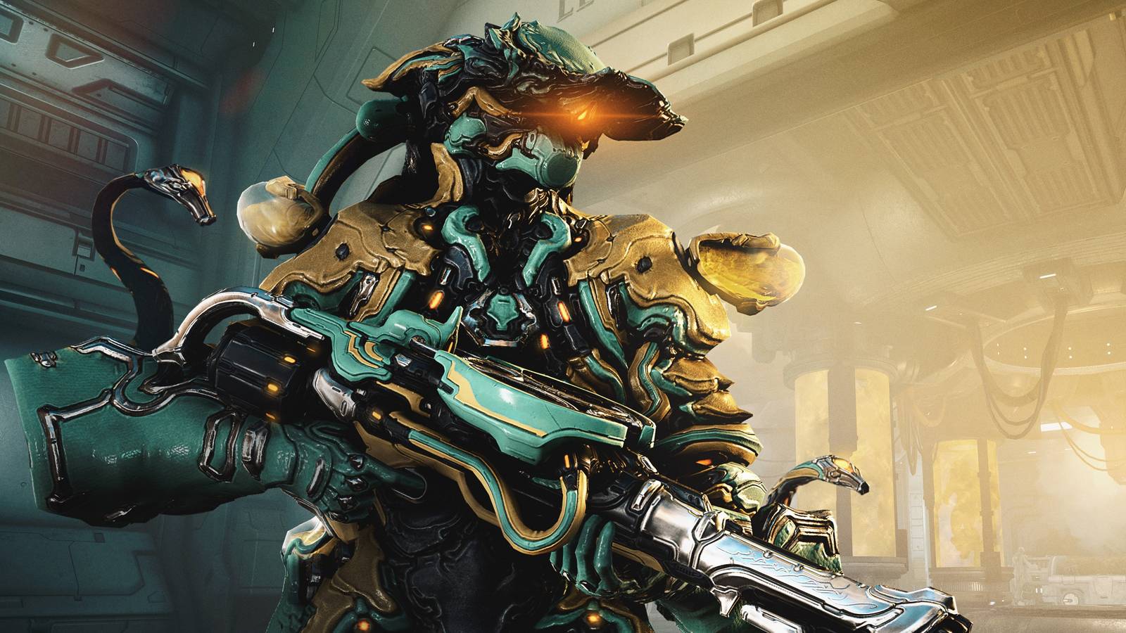 lavos from warframe with his loadout