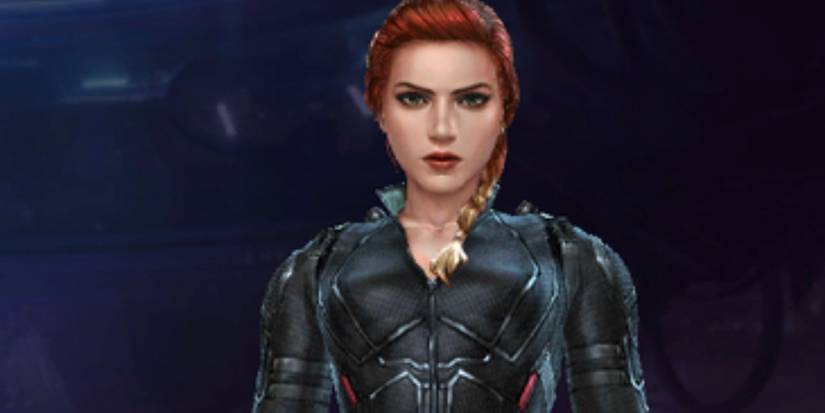 Character model of Black Widow from the Marvel Future Revolution game.