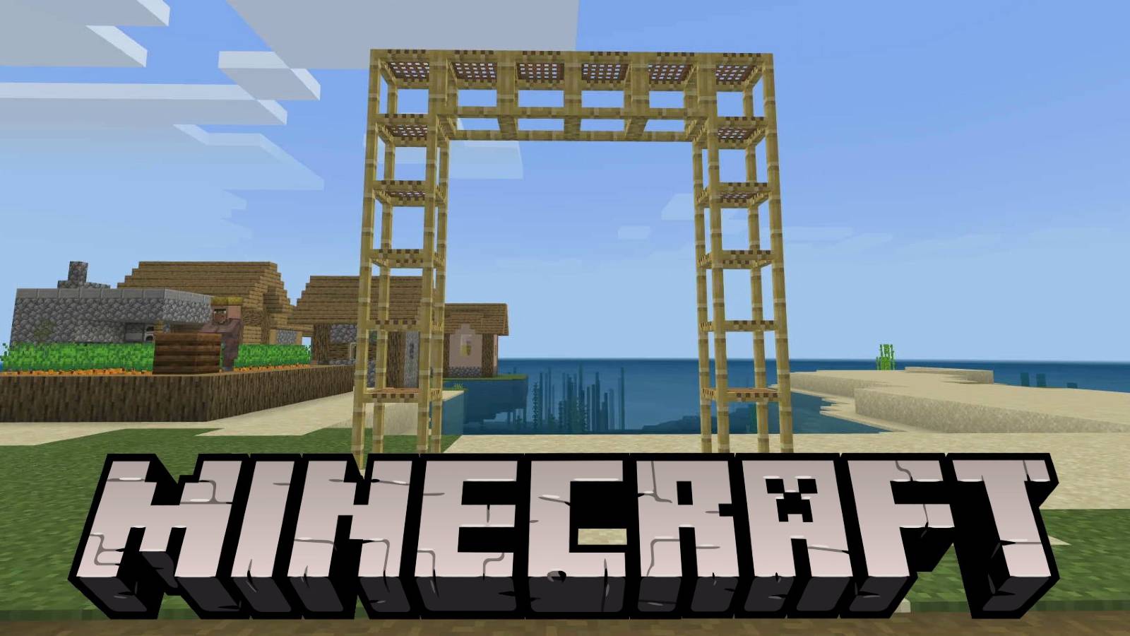 minecraft and scaffolding logo