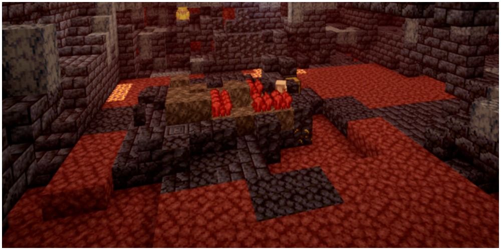 minecraft bastion nether wart