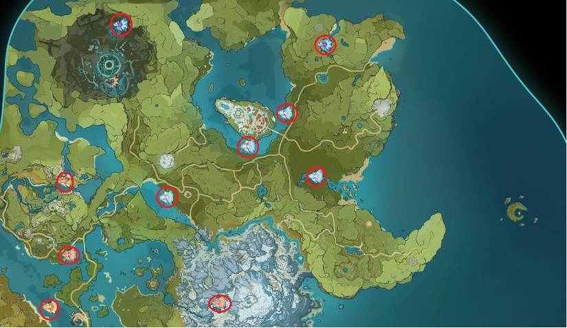 mondstadt fishing spots