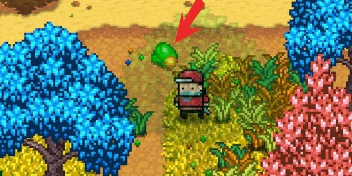 monster harvest player picking honey pepper when exploring