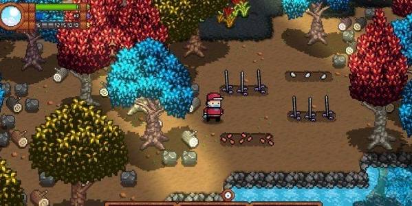 monster harvest player farming in the evening after rest