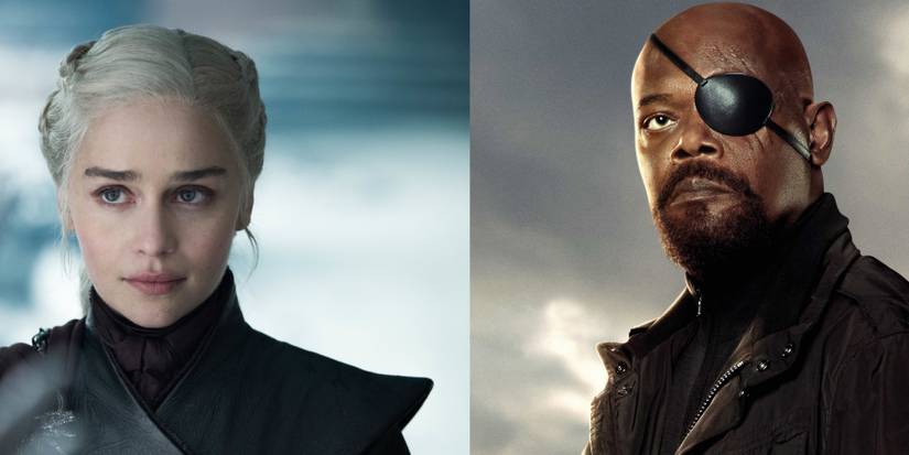 Emilia Clarke and Samuel L. Jackson in Secret Invasion