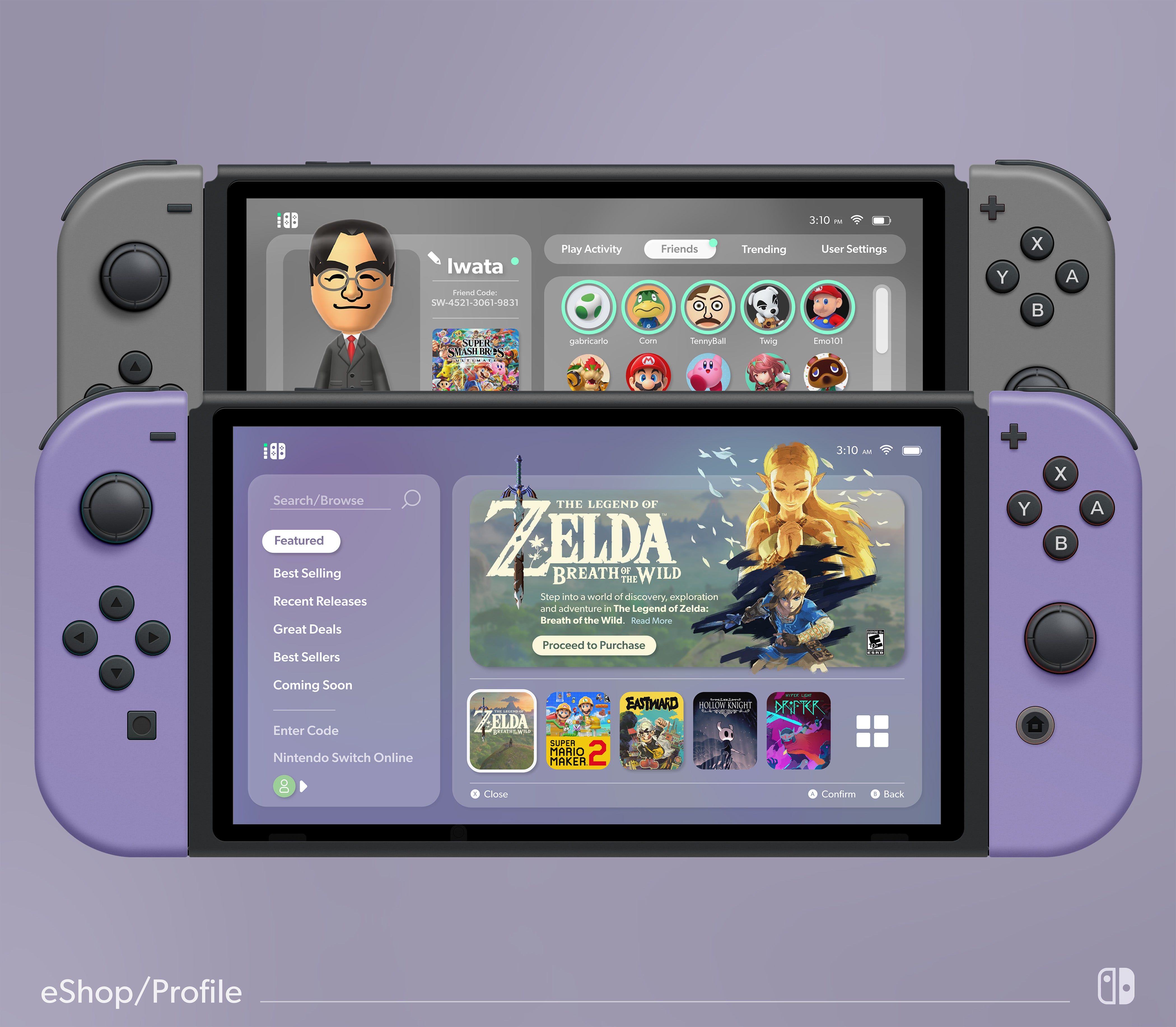 Interface switch. Nintendo Switch UI. Меню Nintendo Switch. Nintendo Switch характеристики. Нинтендо свитч меню.