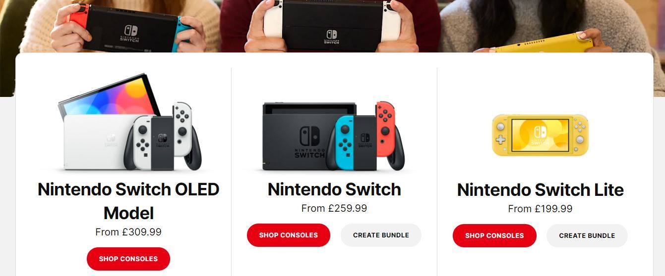 Nintendo switch europe deals price