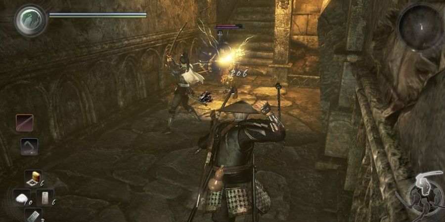nioh player character using bow to kill enemy