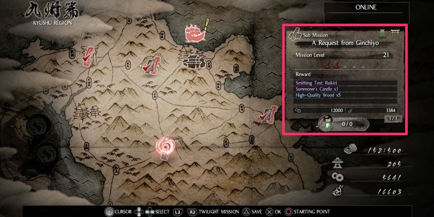 nioh one of the sub missions that the player can take
