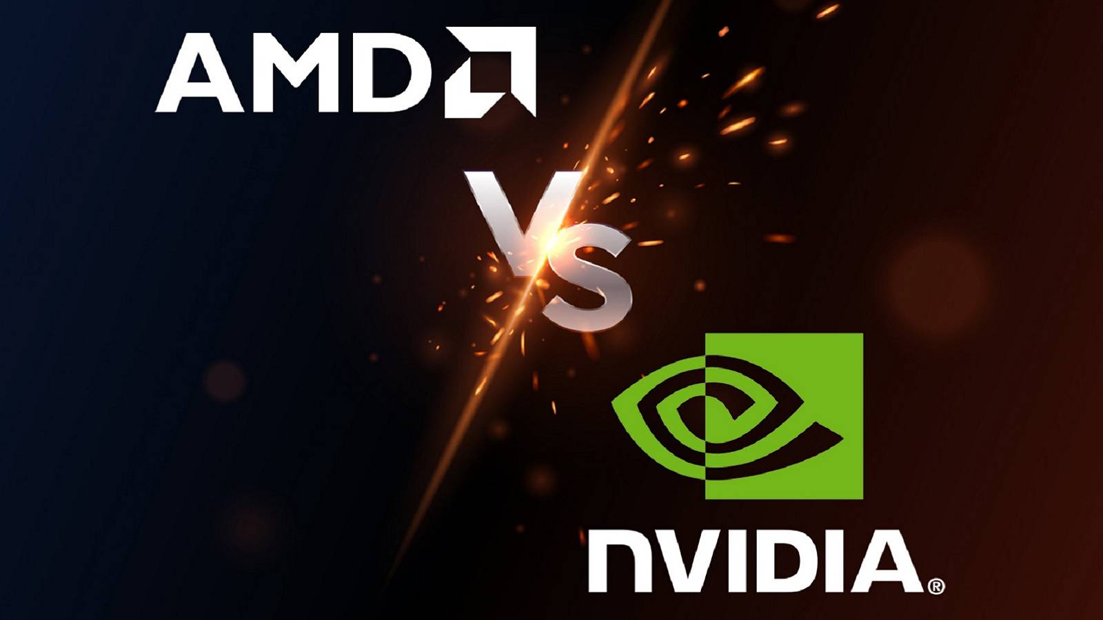 Flashy image showing the AMD and Nvidia logo with 