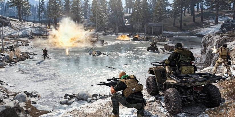 operators, quad bikes and explosions in Call Of Duty Warzone