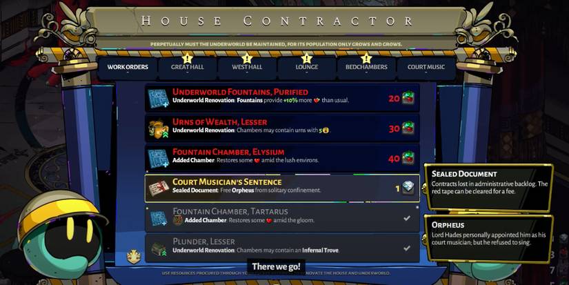 Contract to free Orpheus