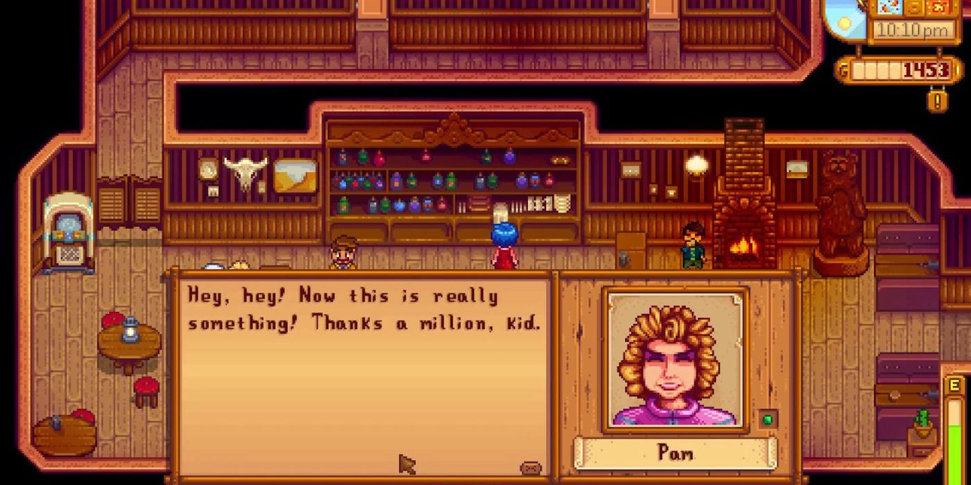 pam receiving a loved gift