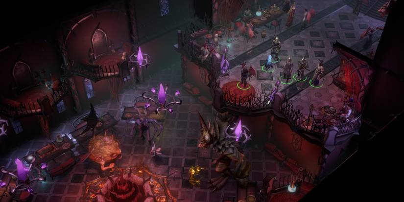 pathfinder wrath of the righteous screenshot isomatric angle indoors