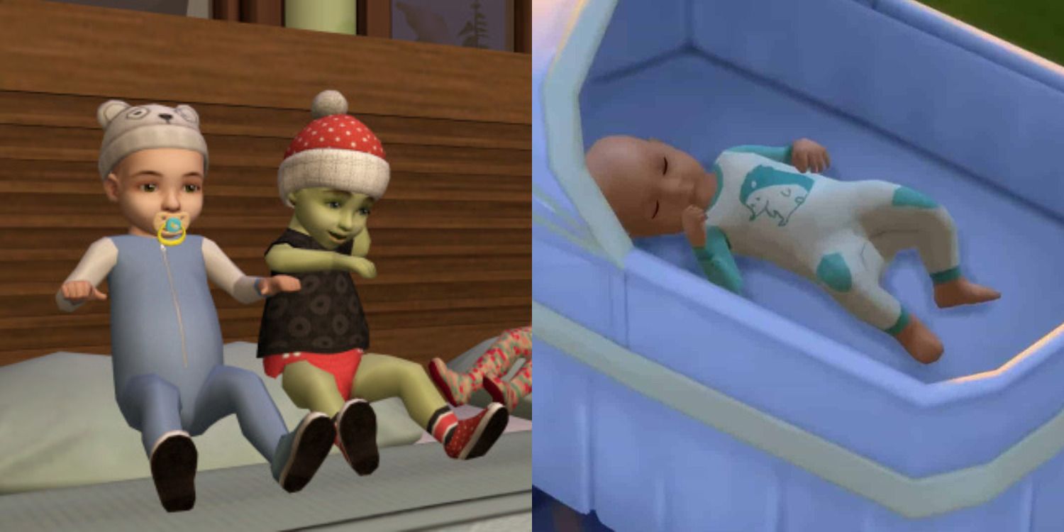 The Sims 2 Sims 4 feature babies comparison