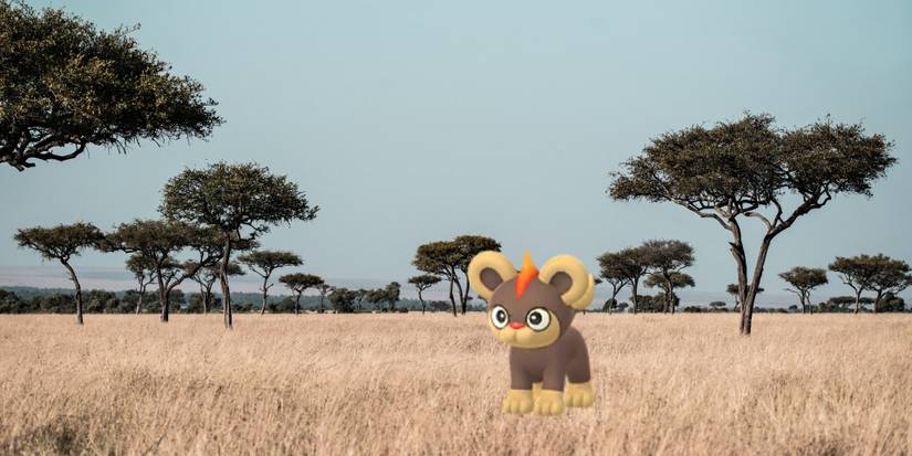 pokemon go litleo on a savannah