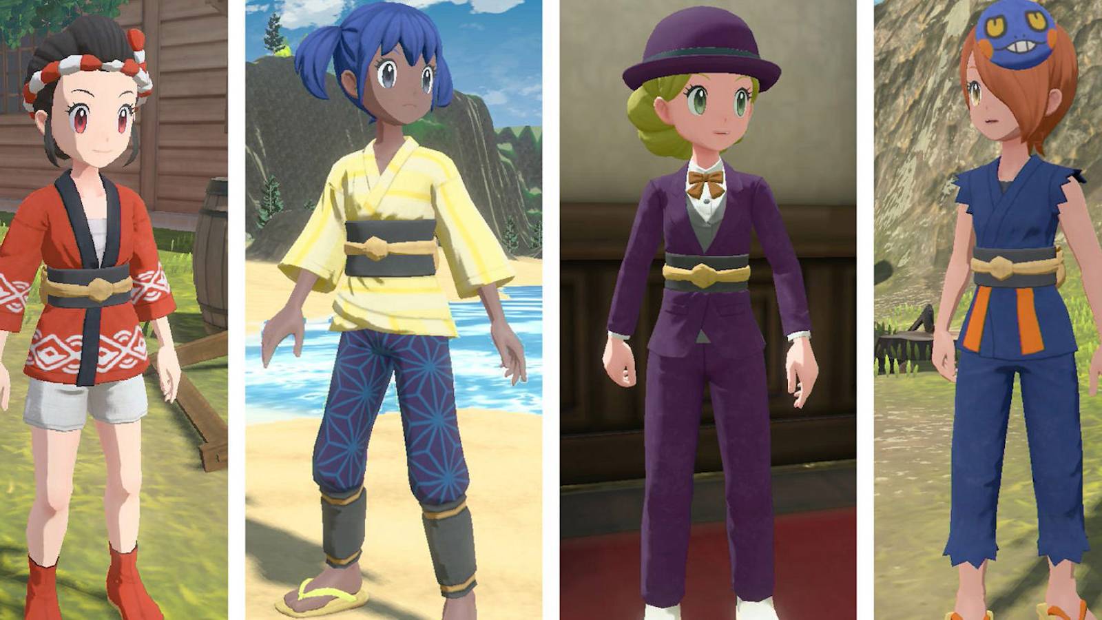 pokemon legends arceus character customization jubilife village facilities