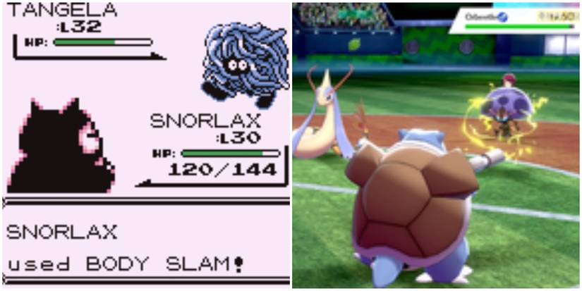 pokemon paralysis gen 1 and gen 8 comparison