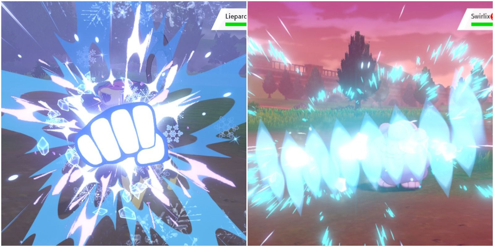 pokemon sword and shield ice punch and ice fang