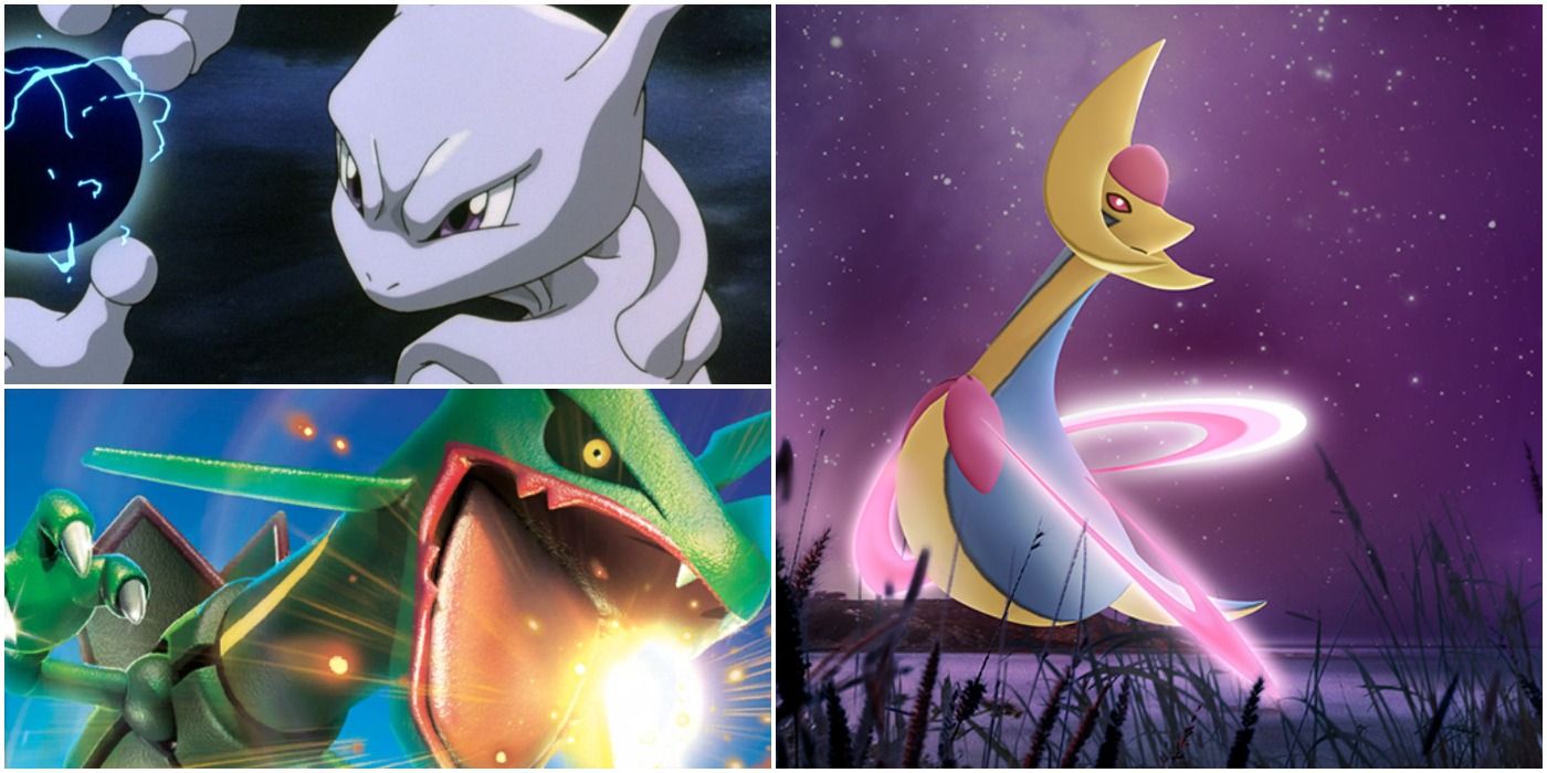 mewtwo, raqyquaza, and cresselia lore best legendaries