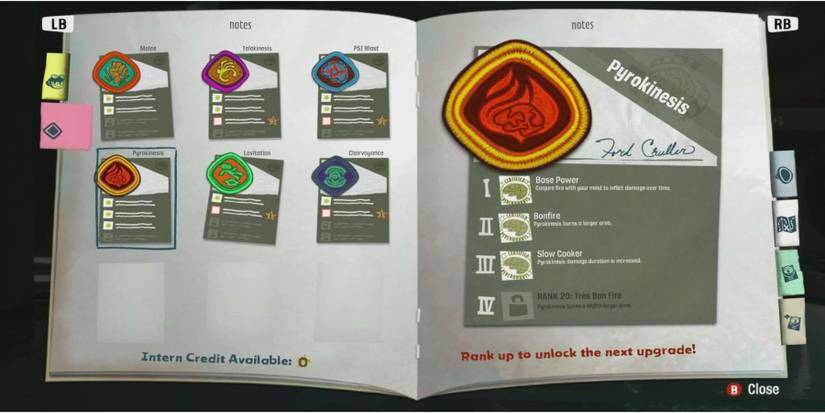 Psi-Powers and their upgrades