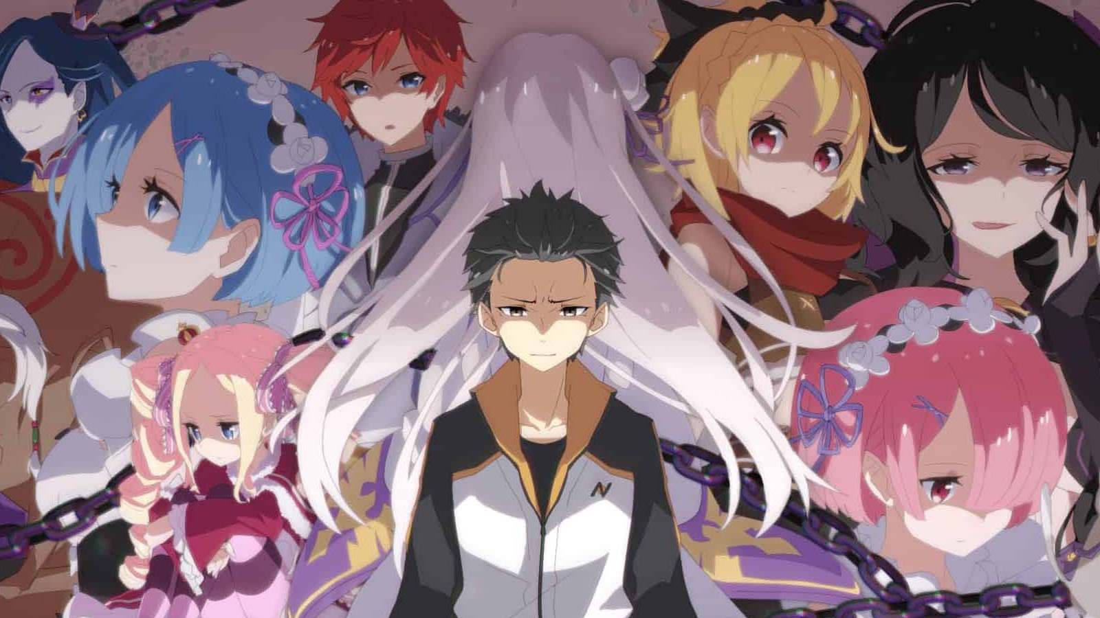 re zero anime Subaru, Emilia, cast