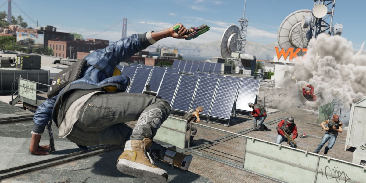 rooftop parkour in Watch Dogs 2