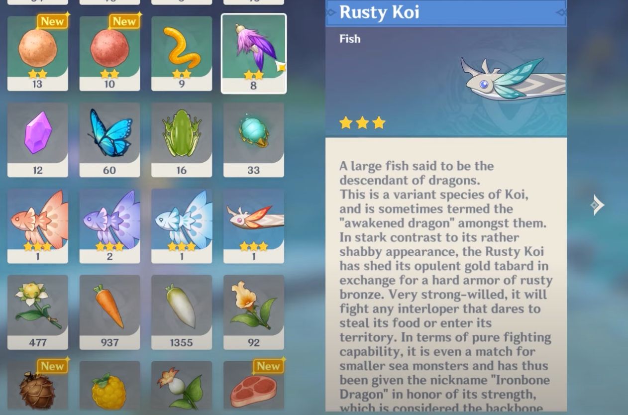 Genshin Impact: Where to Catch Rusty Koi