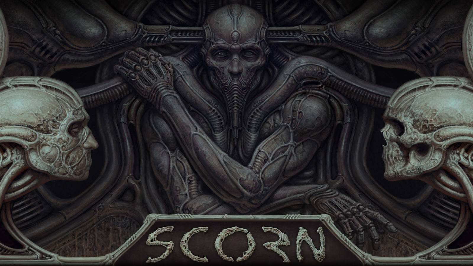 scorn key art